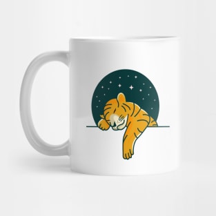 Adorable Sleeping Tiger baby cub Mug